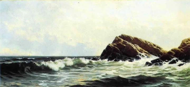 Alfred Thompson Bricher Sailboats at Sea